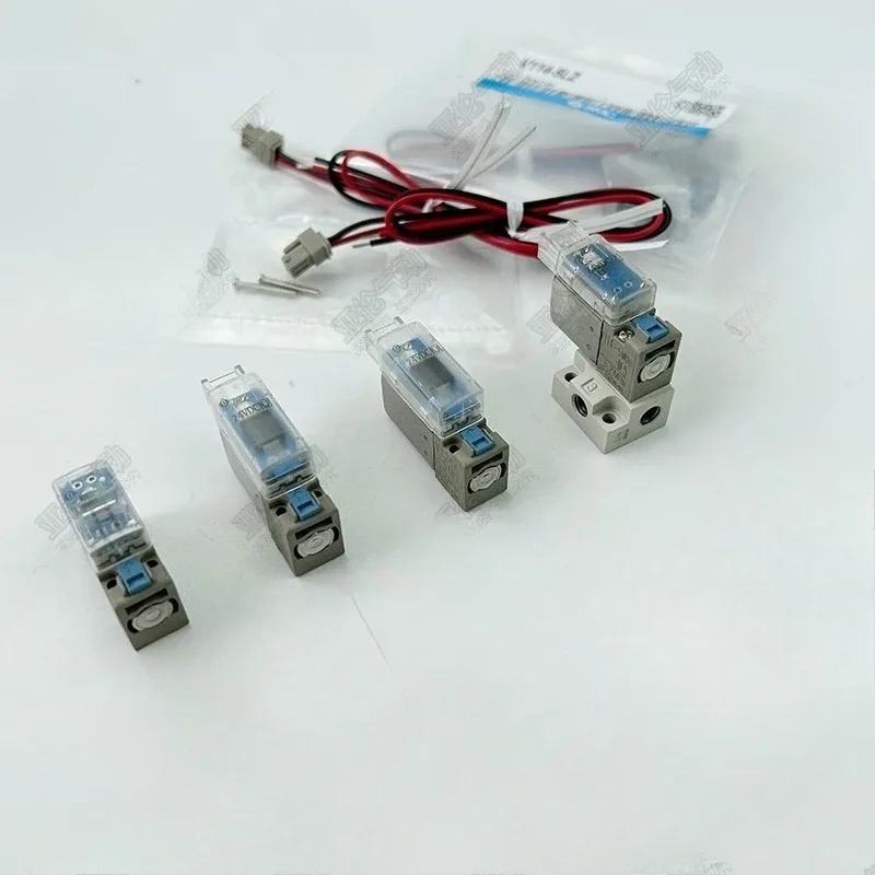 Miniature Three-way Air Solenoid Valve M5 Port Rubber-sealed Pneumatic Control Valve with Matching Solenoid Coil
