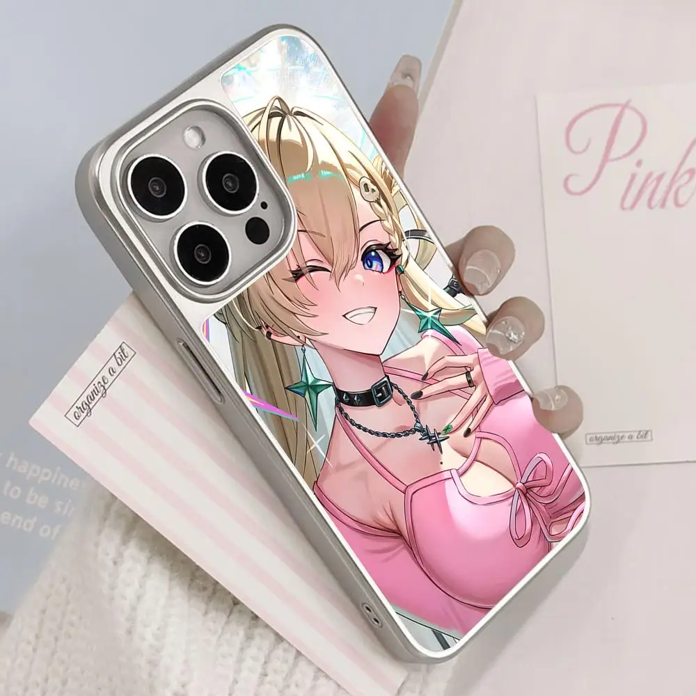 

Чехол для телефона Wuthering Waves Lynae для iPhone 17 16 15 14 13 12 11 Air Pro Max Plus, с серебряным покрытием, цветной, для мобильных телефонов