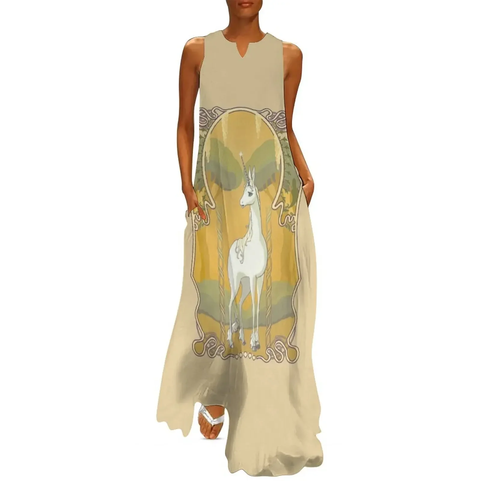 

The Last Unicorn Art Nouveau Long Dress prom dress dresses for womens 2025 clothes for woman Elegant gown Dress