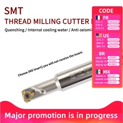 SMT Machining Center Anti-vibration Thread Milling Cutters Single-edge Inner Hole Outlet Groove Cutters for Milling Single-tooth