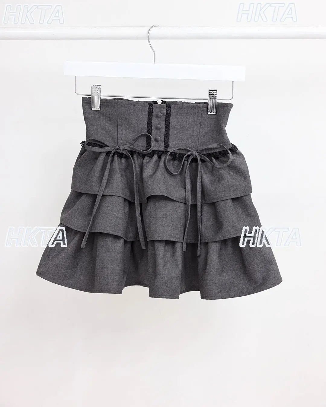 Style japonais Niche jupes femmes mode polyvalent élastique taille haute nœud papillon dentelle jupe plissée à volants dentelle courte Mini jupe