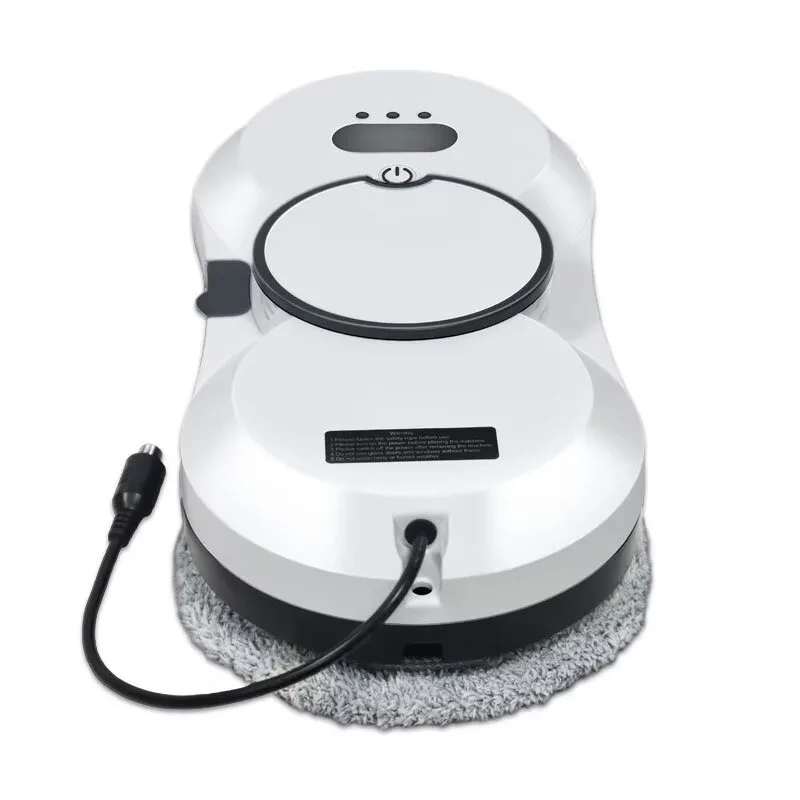 Airo Smart Window Cleaning Robot - Dual Rotating Pads, Auto Water Spray, Track Drive, Remote & App Control for High-Rise Glass