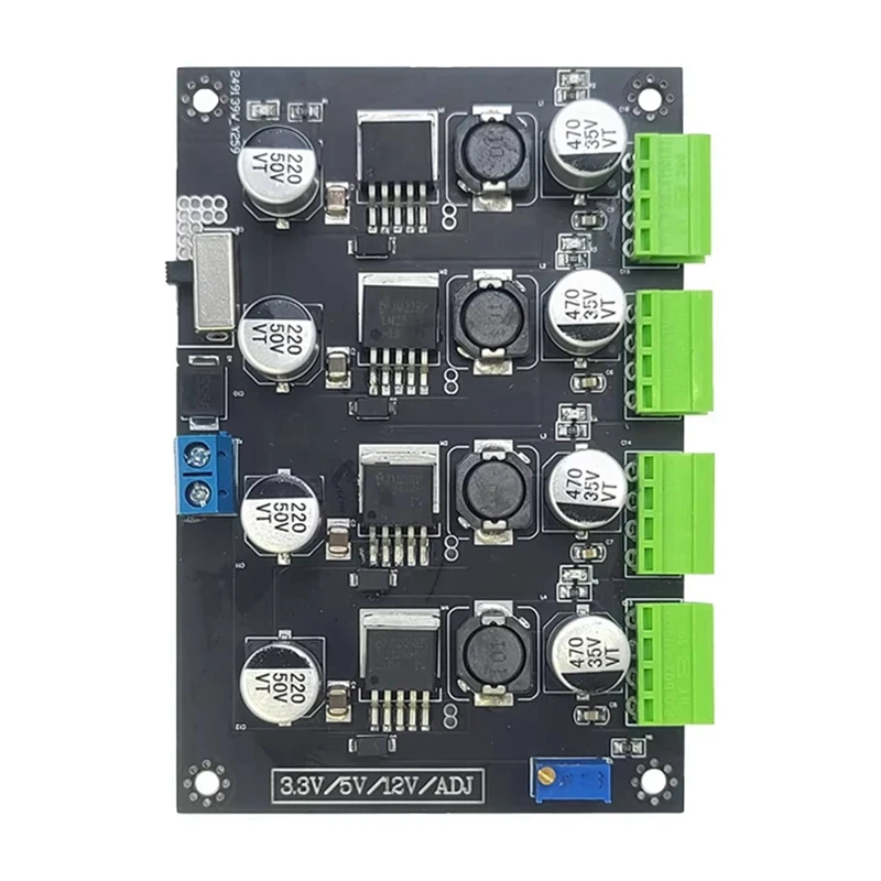 ABVJ-LM-2596 وحدة تحويل التيار الكهربائي متعددة الدوائر 3.3 فولت 5 فولت 12 فولت ADJ وحدات طاقة إخراج الجهد القابل للتعديل LM2596