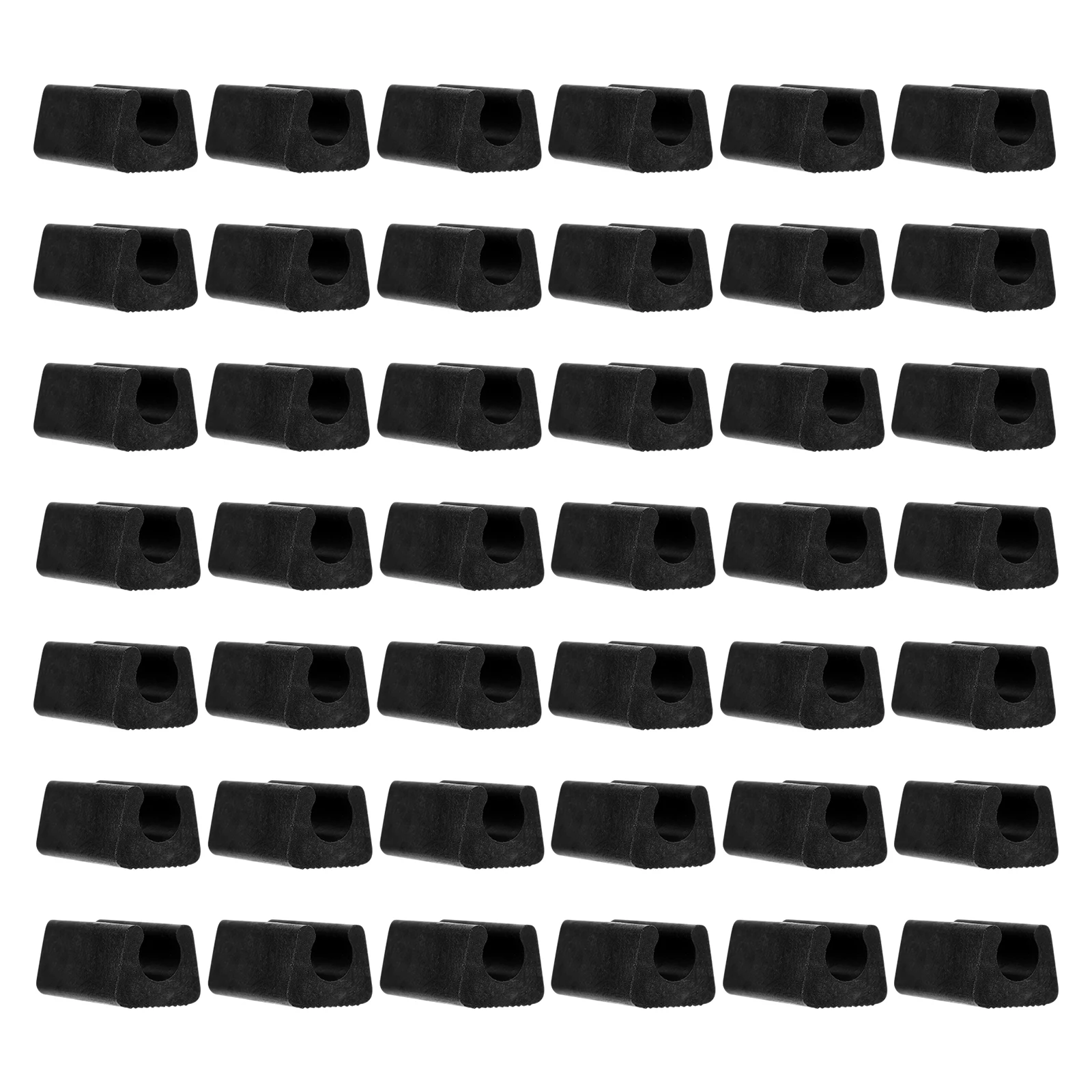 

100 Pcs Chair Feet Cover Clamp Black Floor Glides Furniture Accessories Foot Pads Leg Tips Stability