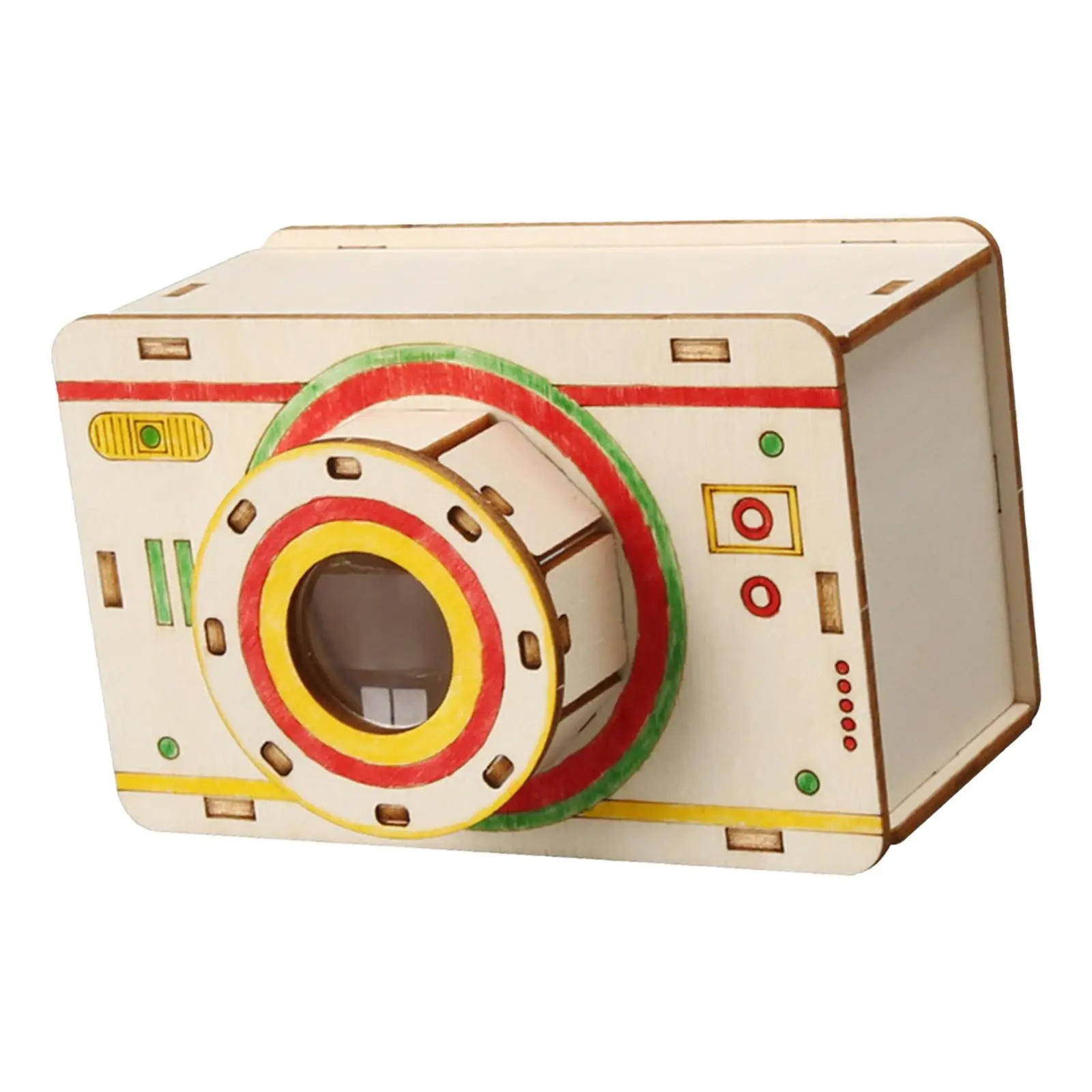 Educational Wood Camera Obscura Science Kit for Beginners DIY Optics Exploration Toy for Children