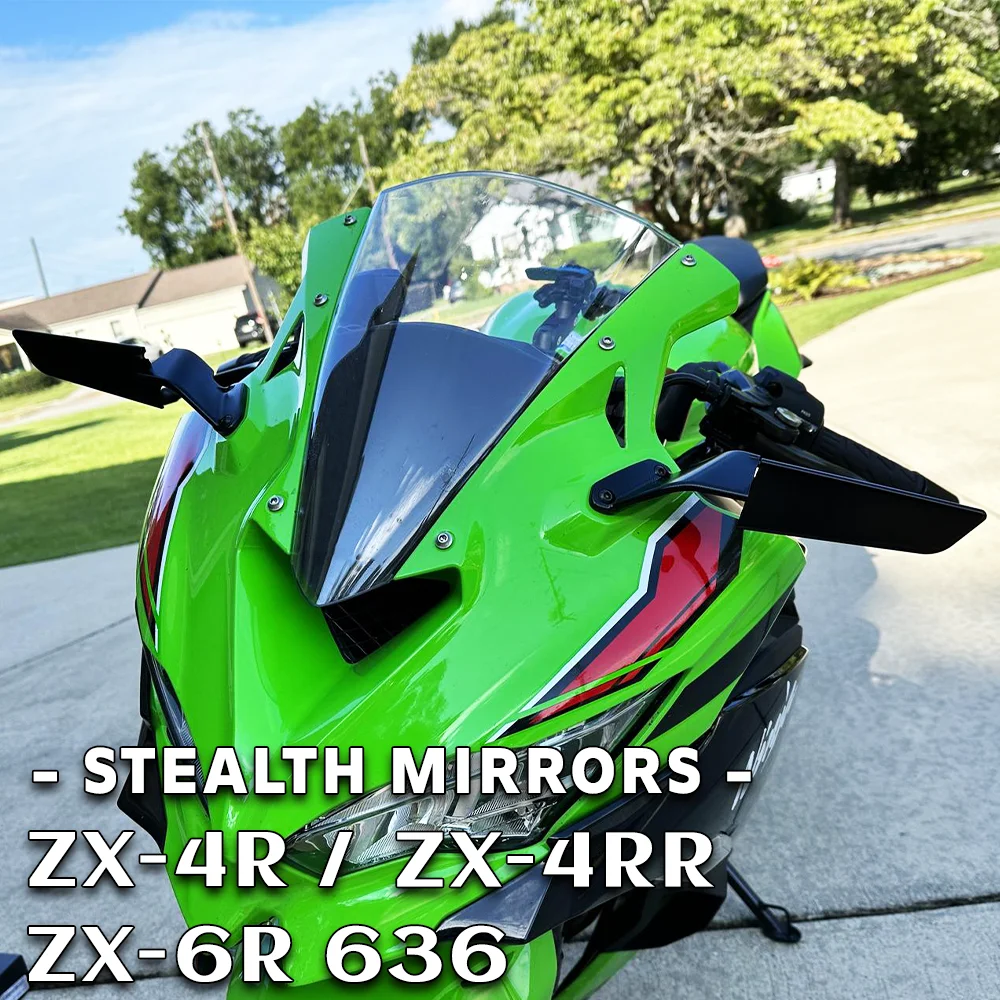 

for KAWASAKI Ninja ZX-6R Ninja636 Accessories Motorcycle Stealth Mirrors for NINJA ZX6R ZX-4R ZX-4RR NINJA636 ZX4R Parts 2024