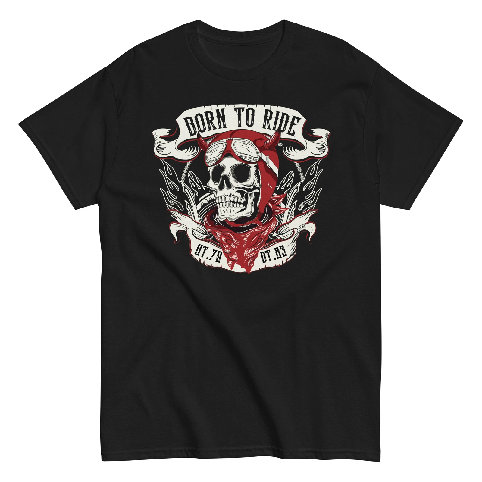 

Born To Ride Motorbike Motorcycle Skull Biker T-Shirt 100% Cotton O-Neck Short Sleeve Summer Casual Mens T-shirt Streetwear