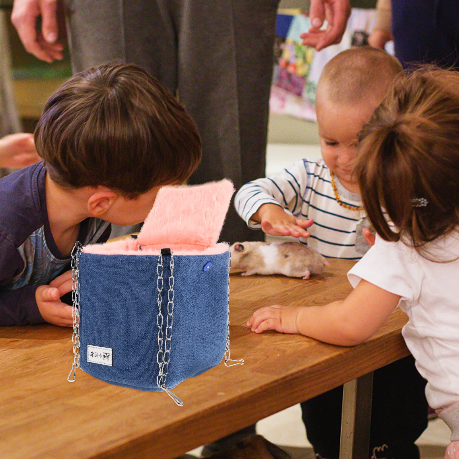 

Small Pet Hammock Bed For Hamster Rat Chinchilla Parrot Bird Warm Sleeping Nest Cage Accessory Winter Hideaway Hanging Bed