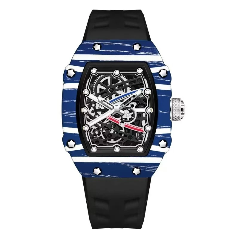 New Unisex Ultra Thin Barrel Quartz Watch Luminous Silicone Strap Fashion Sports Business Casual Holiday Birthday Christmas Gift
