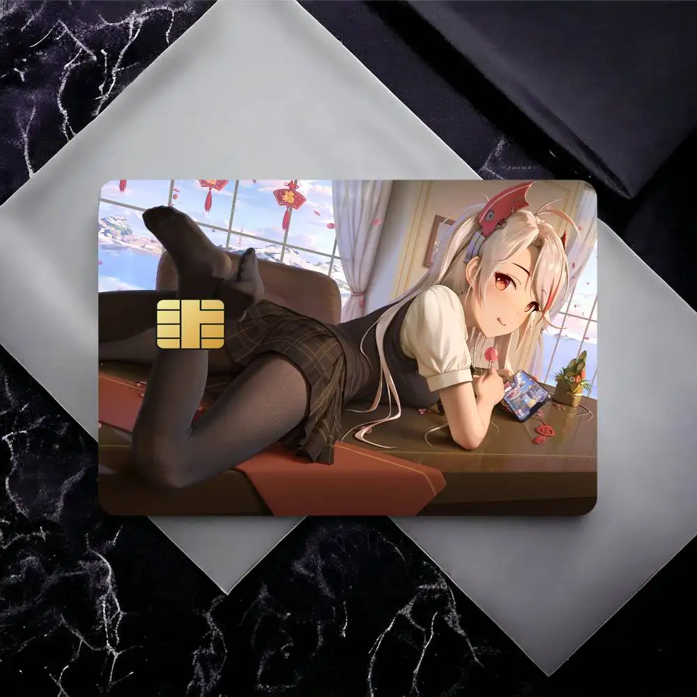 Azur Lane Prinz Eugen Film Skin Card Sticker For Bank Bus Metro Credit Debit Card Waterproof