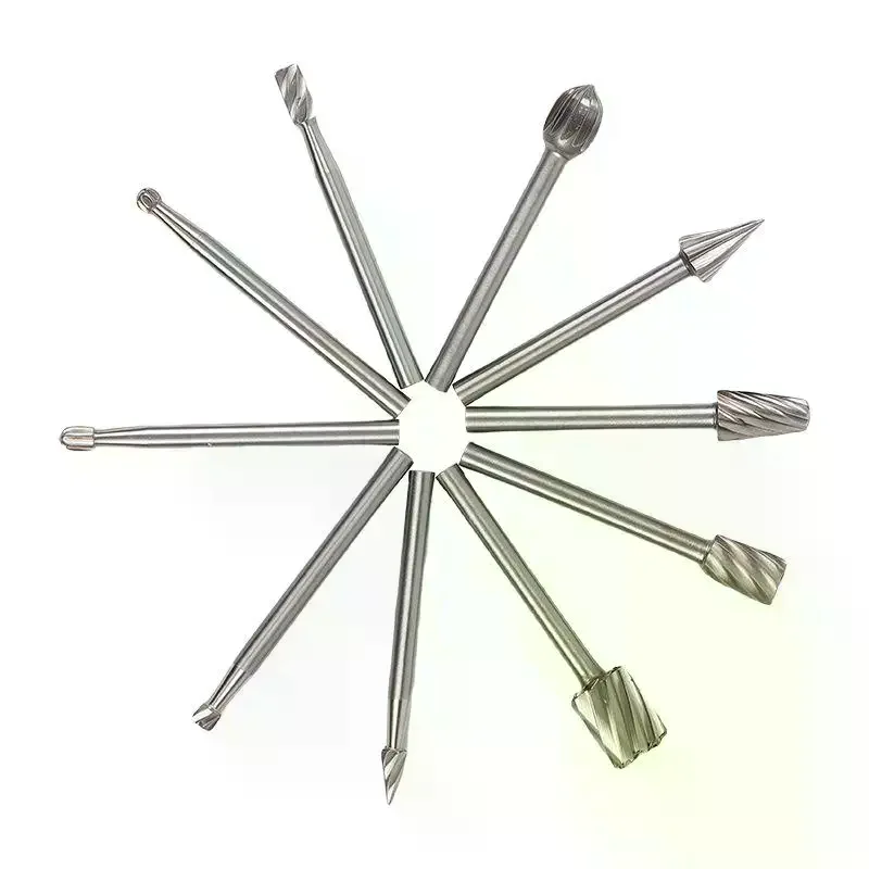Wood Drill Bit Nozzles for  Attachments HSS Stainless Steel Wood Carving Tools Set Woodworking 10pcs