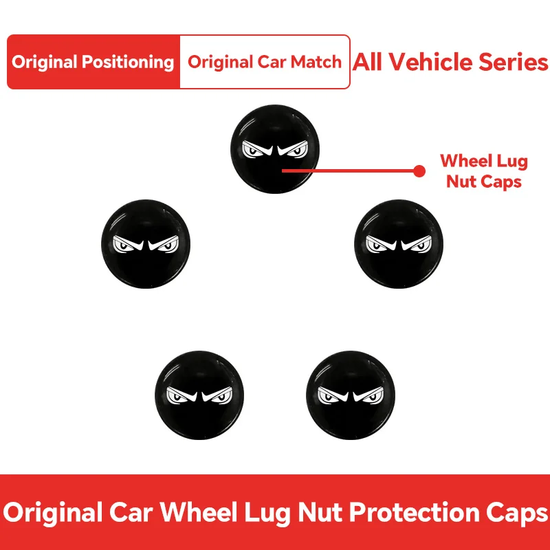 

20PCS Black ABS Car Wheel Caps Bolts For DS Tire Nut Caps Car Wheel Lug Nut Car Tire Screw Cap Rust Proof Waterproof Cap