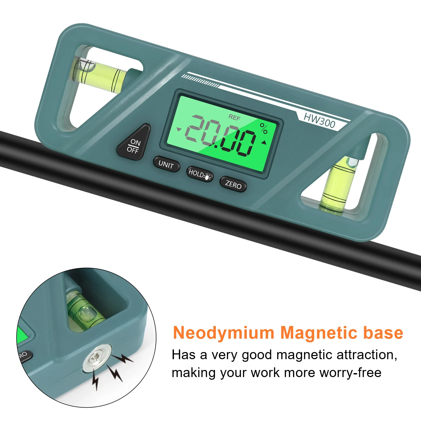 Magnetic Electronic Goniometer LCD Digital Angle Meter Backlight Angle Protractor Slope Conversion Meter Digital Inclinometer