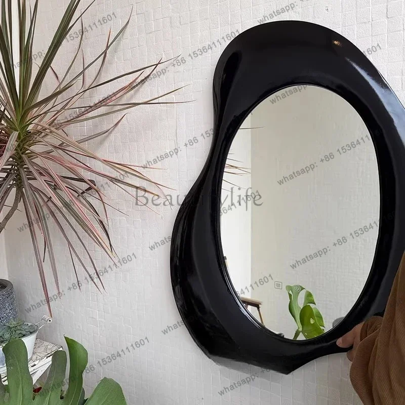 LD Art Wall Mirror Decoration Girls Vanity Funky Irregular Twisted   Makeup Mirror Hanging Heart Espelhos Home Decorations