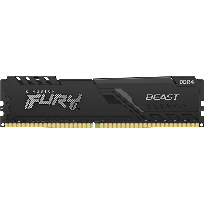 

Kingston Fury Beast 8 ГБ 16 ГБ 32 ГБ 3200 МГц DDR4 Настольный модуль памяти KF432C16BB/8 3600 МГц