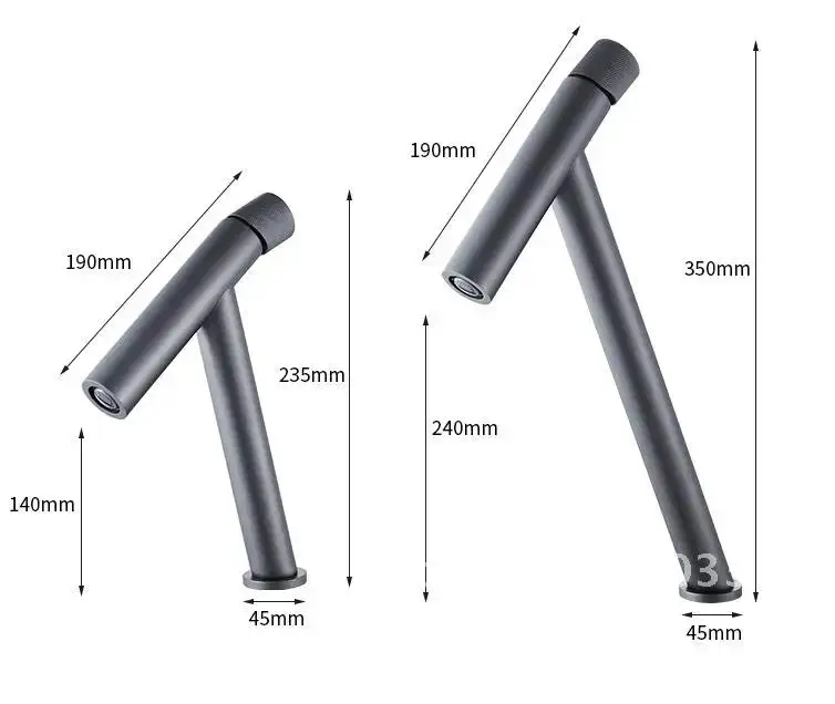 

Tuqiu Basin Faucet Bathroom single Gray hot and cold Brass Mixer Unique Tap Water water Basin crane Sink Gun lever Mixer