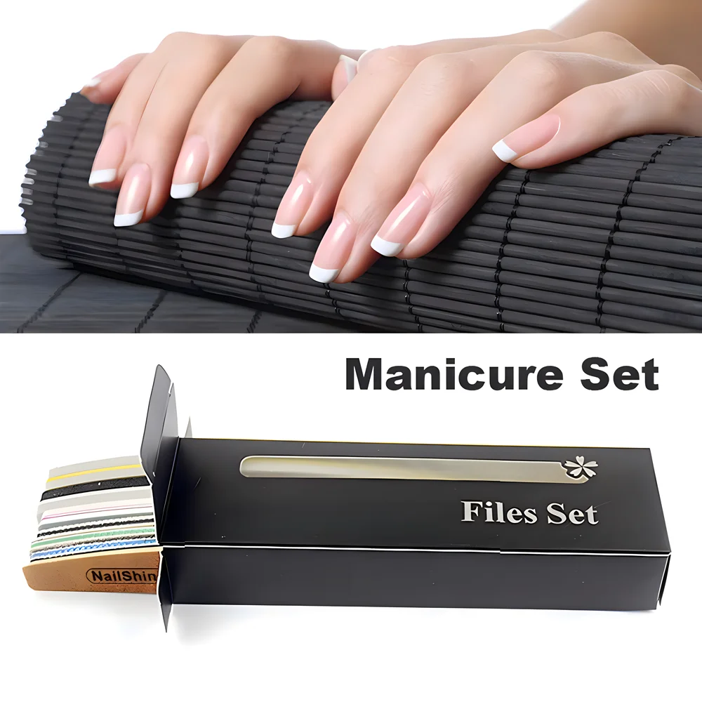 8Pcs/Box Nail File Buffer Kit Gel Polishing Grinding Sanding Sponge Nails Files Set Manicure Professional Nail Care Beauty Tools