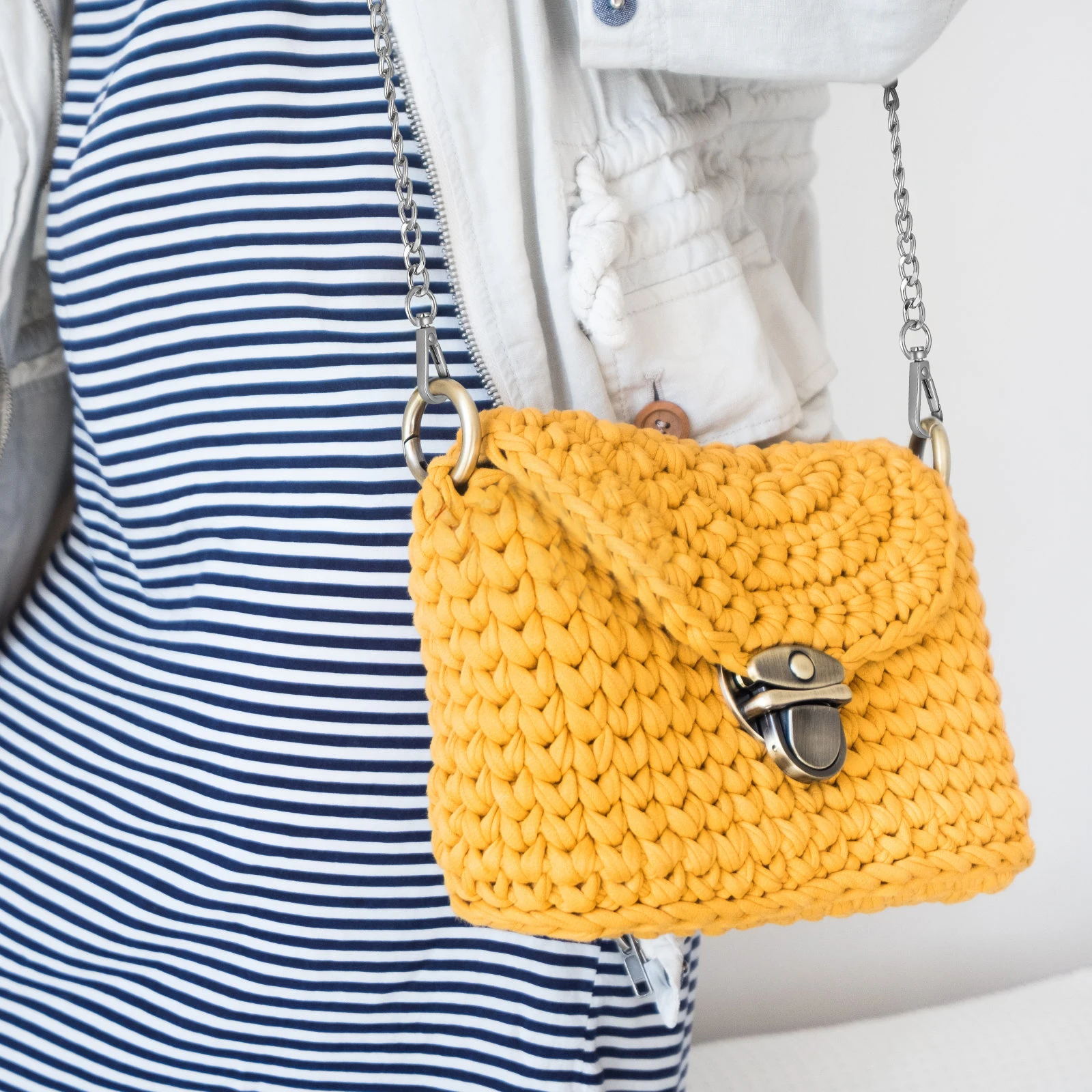 

Chain for Bag Strap Extension Tote Purse Chains Extender with Metal Buckles Travel