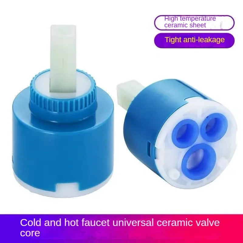 Faucet Hot and Cold Water Valve Core, Mixing Valve, Kitchen Universal Ceramic Valve Core