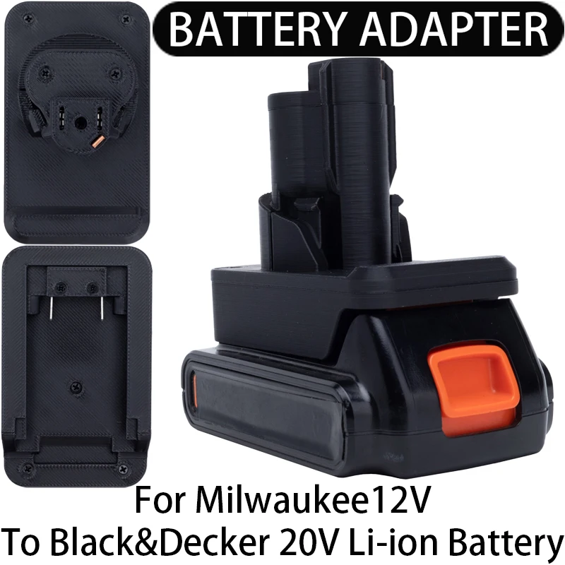 

Adapter/Converter for Milwaukee 12V Li-ion tools to Black&Decker 20V Li-ion Battery Adapter/Converter Power Tool Accessory