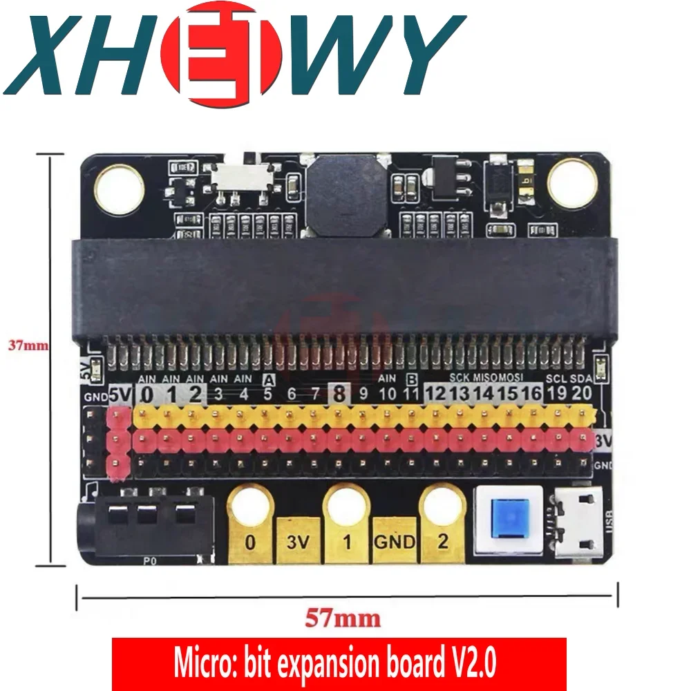 BBC 마이크로 비트 V2 V1.5 마더보드 개발 보드, 파이썬 프로그래밍 커넥터 보호 케이스, NRF51822