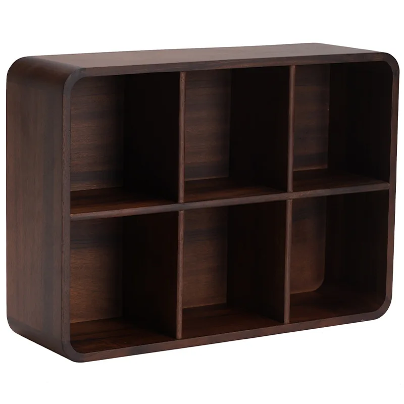 

Shelf Small desktop wall Duobao Pavilion Chinese frame Solid wood collection