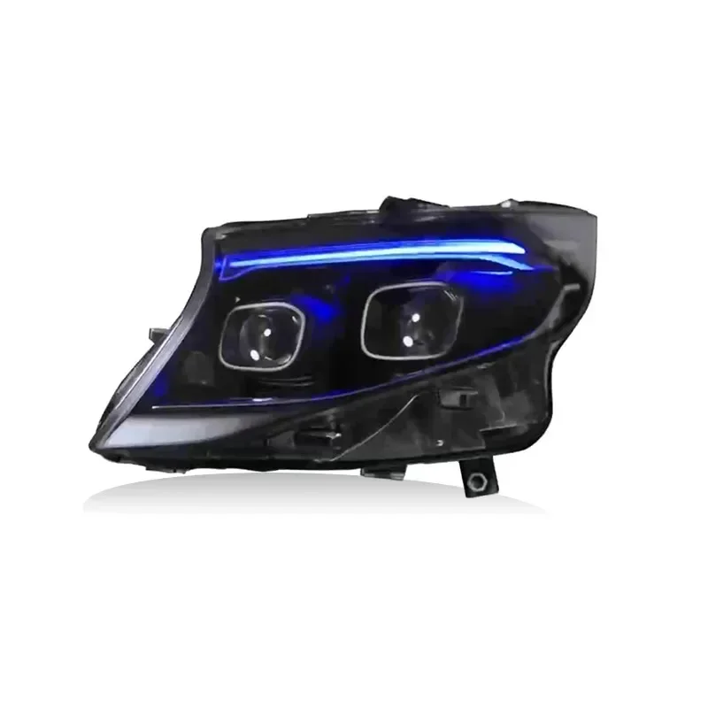 Reflektor LED do Mercedesa Vito W447 2016-2021 Plug And Play Modyfikowany Stylizacja 2024 Zestaw Reflektorów Samochodowych Akcesoria Samochodowe