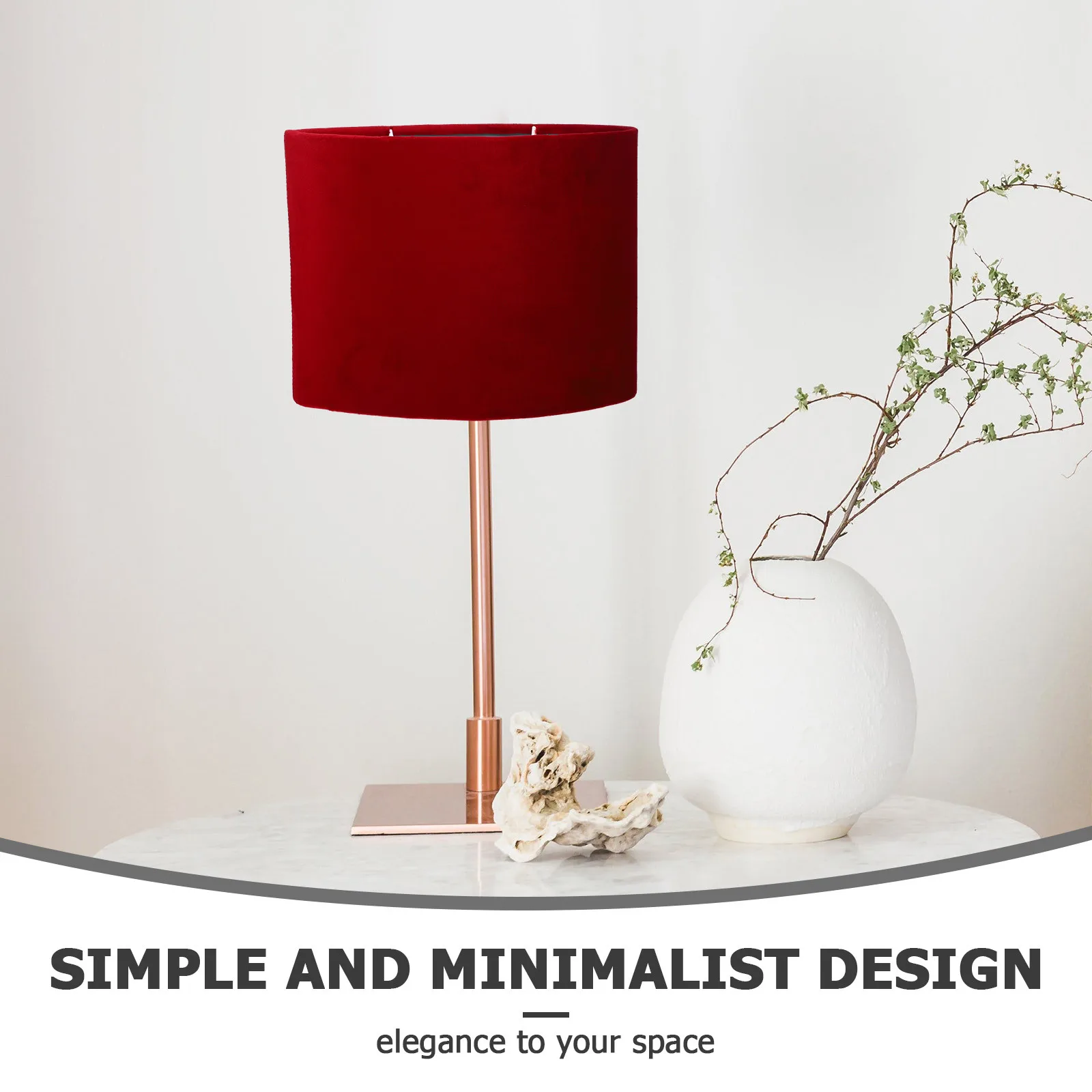 

Fabric Lamp Shade Oval For Desk Table Bedside Sturdy Iron Frame Soften Light Decorative Household Lighting Cover