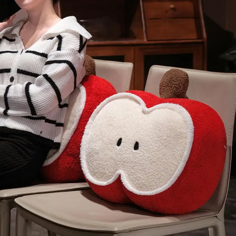 Plush Fruit Pillows Fruit Pillows For Couch Adorable Lumbar Spine Waist Supporter Cartoon Comfortable Stuffed Hugging Toy