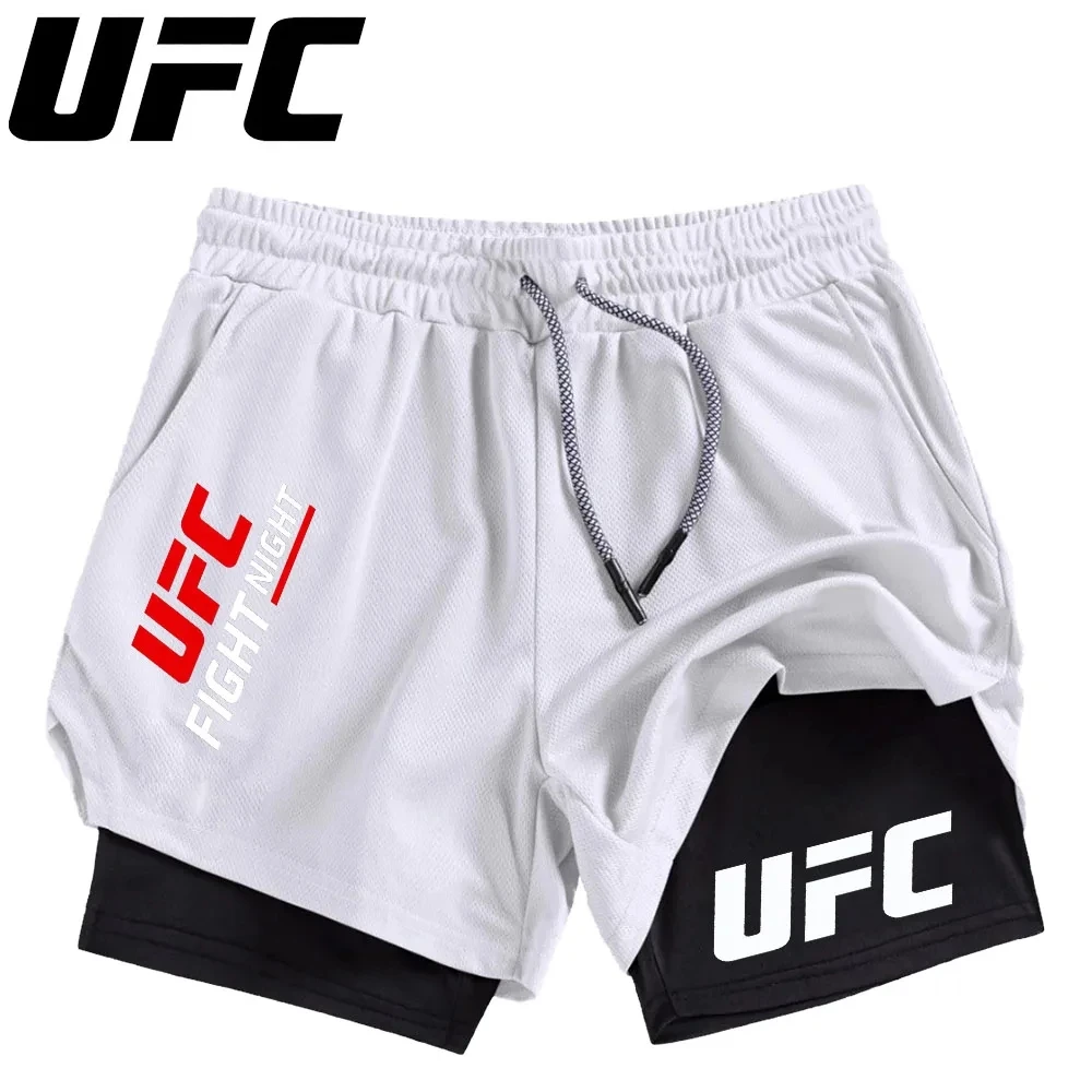 

Men's beach running, fitness walking, basketball sports, comfortable and breathable double-layer mobile phone pants