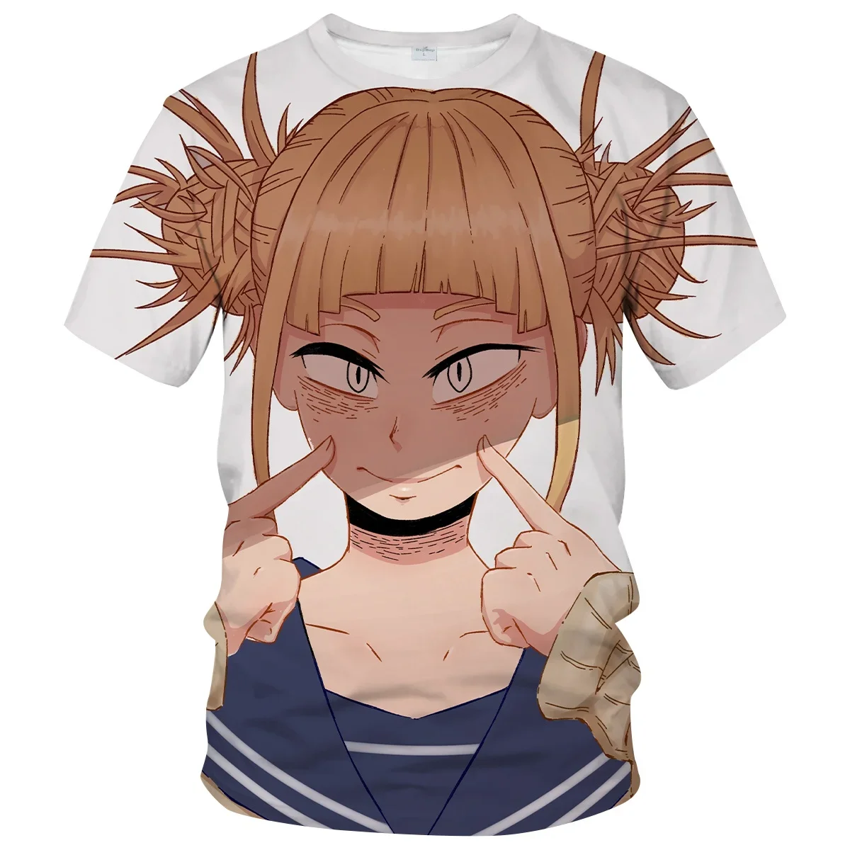 Summer Trendy Anime Himiko Tog Manga 3D Printed T-Shirt Girl Crew Short Sleeve Oversize Clothing