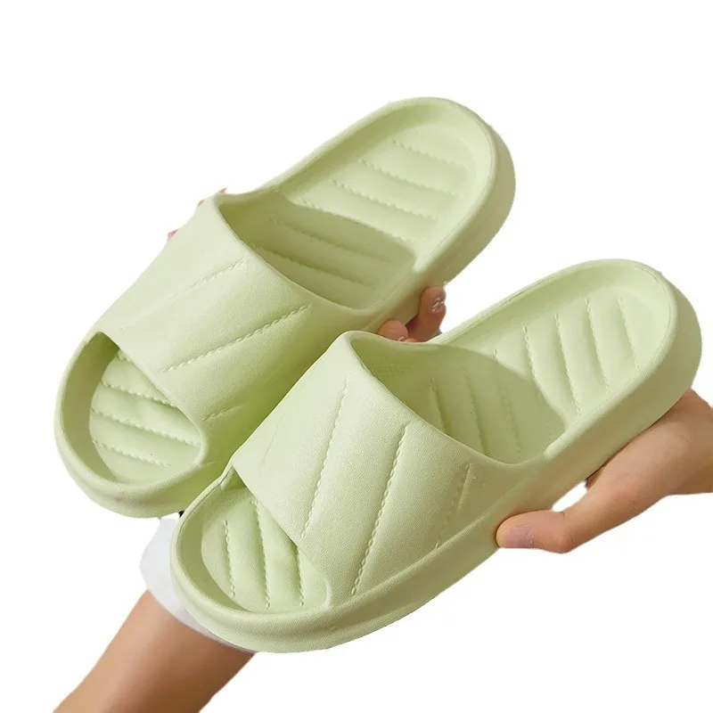 Women Thick Platform Slippers Summer Beach Eva Soft Sole Slide Sandals Leisure Men Ladies Indoor Bathroom Anti-slip mute Shoes