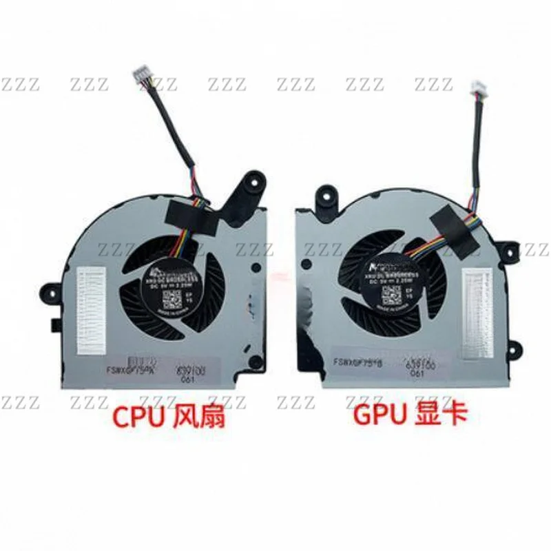 ZZ CPU GPU Fan For MSI GF75 Thin 8RC 8RD GF75 9SC 9SD MS-17F1 MS-17F2 MS-17F3