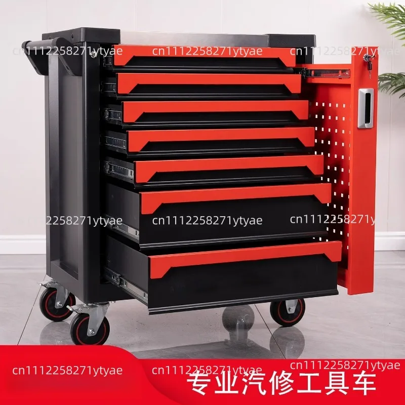 Metal Tool Cabinet With 7-Drawer Storage And Options For Garage Workshop