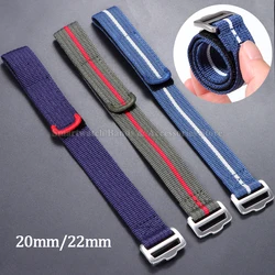 Nylon Watch Strap for Seiko 20mm 22mm Wrist Band for Huawei Watch GT2/3 for Tudor Military Bracelet Men Women Braided Watch Band