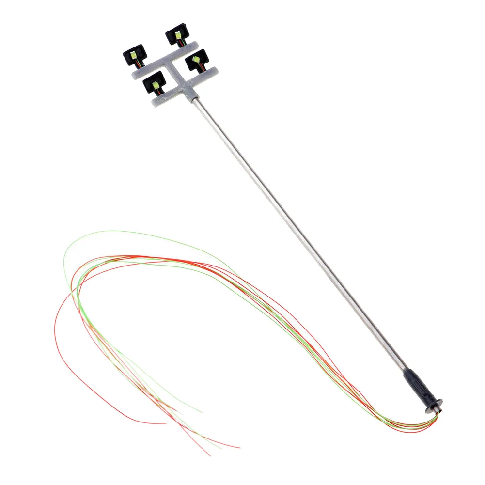 T71C 4 قطعة HO مقياس برج الإضاءة نموذج ، أضواء البرج نموذج أضواء تخطيط عمود الإنارة للقطار/الحديقة/الملعب/الملعب