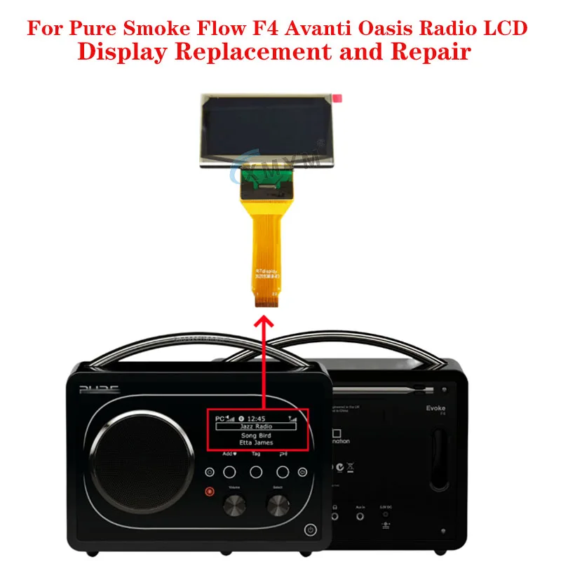 

For Pure Smoke Flow F4 Avanti Oasis Radio LCD Display Replacement and Repair