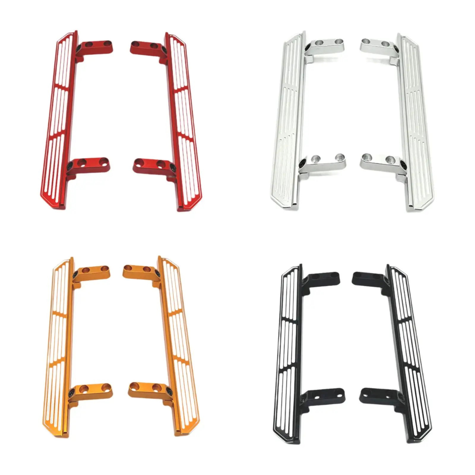 RC Car Foot Pedals Part Upgrade Part Sturdy Accessories Metal Side Pedal Step Foot Plate for 104010 104020 104026 104006 1/10