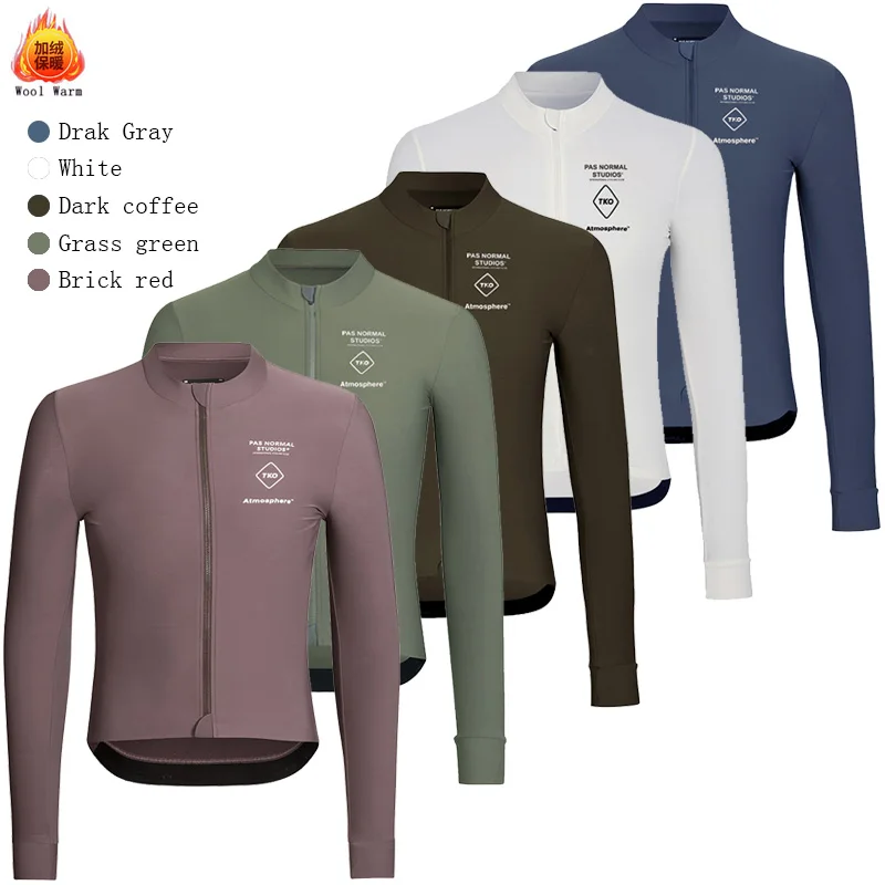 RCT Club Rennrad Kleidung Herren Long Sleeve Jersey Winter Thermal Fleece Cycling Clothing MTB Invierno hombres Ciclismo Jersey