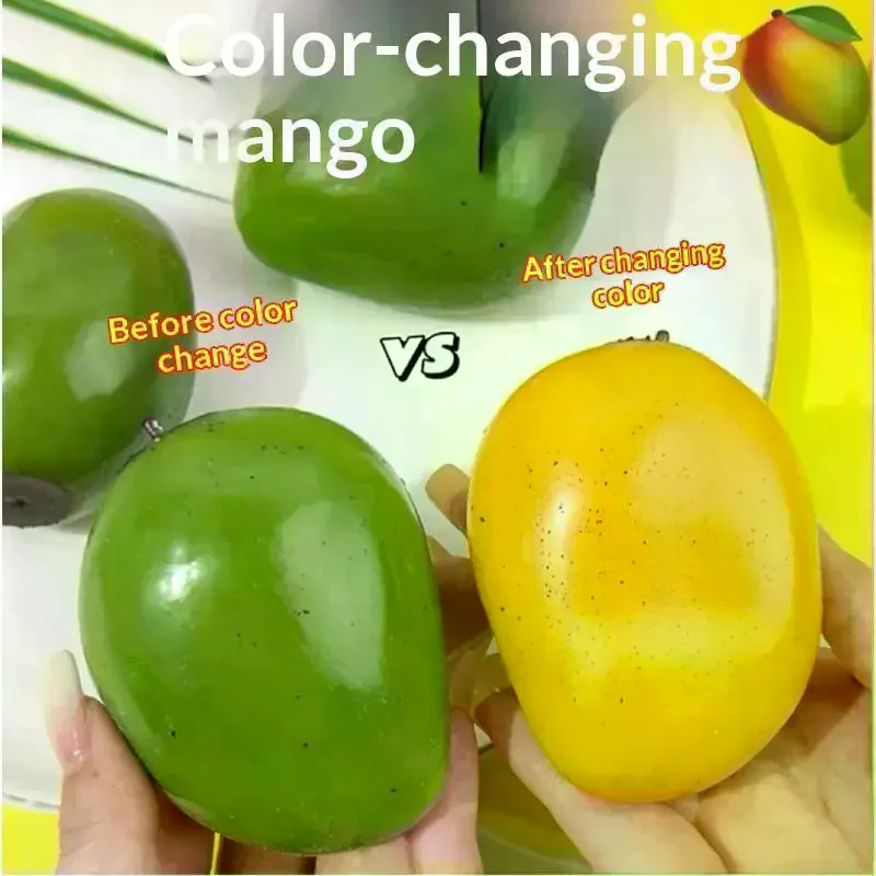 /GJ/Temperature Changing Mango Handmade Ball Decompression Squeeze Toy Decompression Relaxation Toy Gift Soft