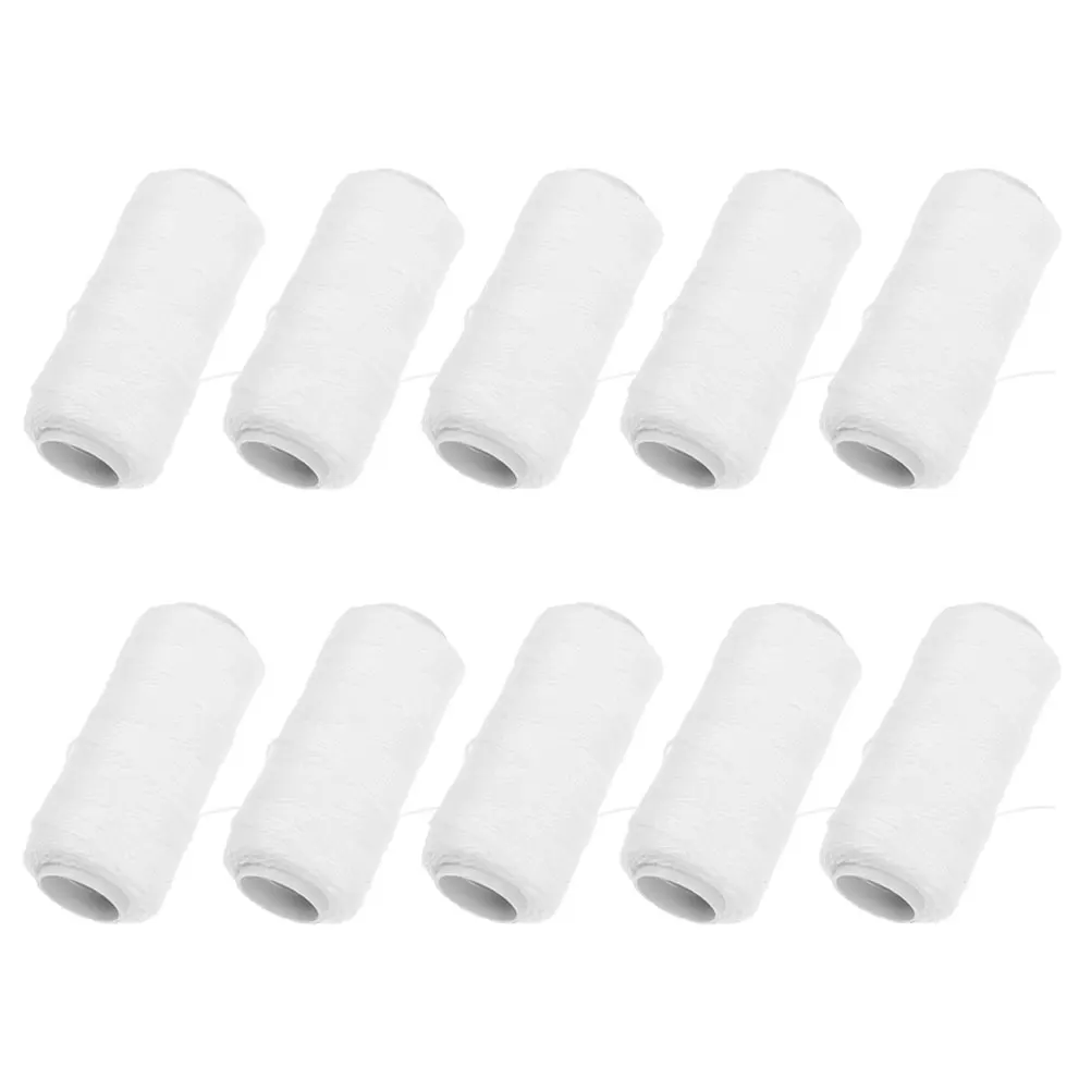 

10pcs Cotton Thread Facial Hair Removal Machine Epilator Replacement Threading Tool for Eyebrows Upper Lip Chin Smooth Skin