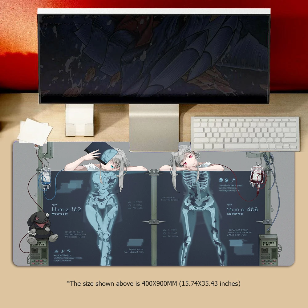 Mechanical Creatures Mouse Pad Large Mousepad Kawaii Non-Slip Desk Mat Cute Gaming Accessories Gamer Mouse Mat Keyboard Pads XXL