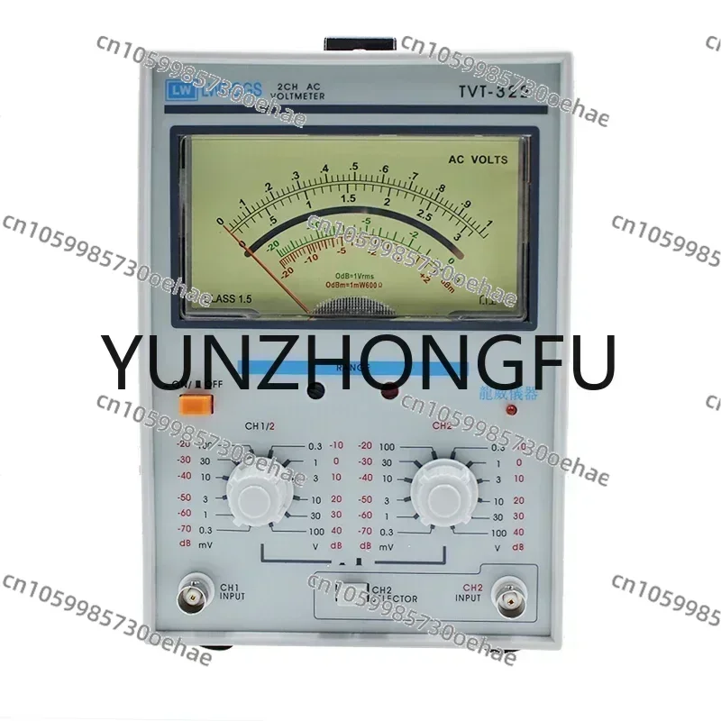 TVT-322 Dual Channel Milivoltmeter High Quality Double Needle Millivoltmeter New Design Pointer Voltage Measuring Instruments