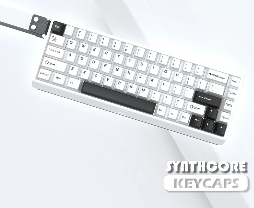 Minimal white V2 keycaps Universal PBT material Sublimation custom mechanical keyboard keycaps Adapt to a variety of shaft bodie