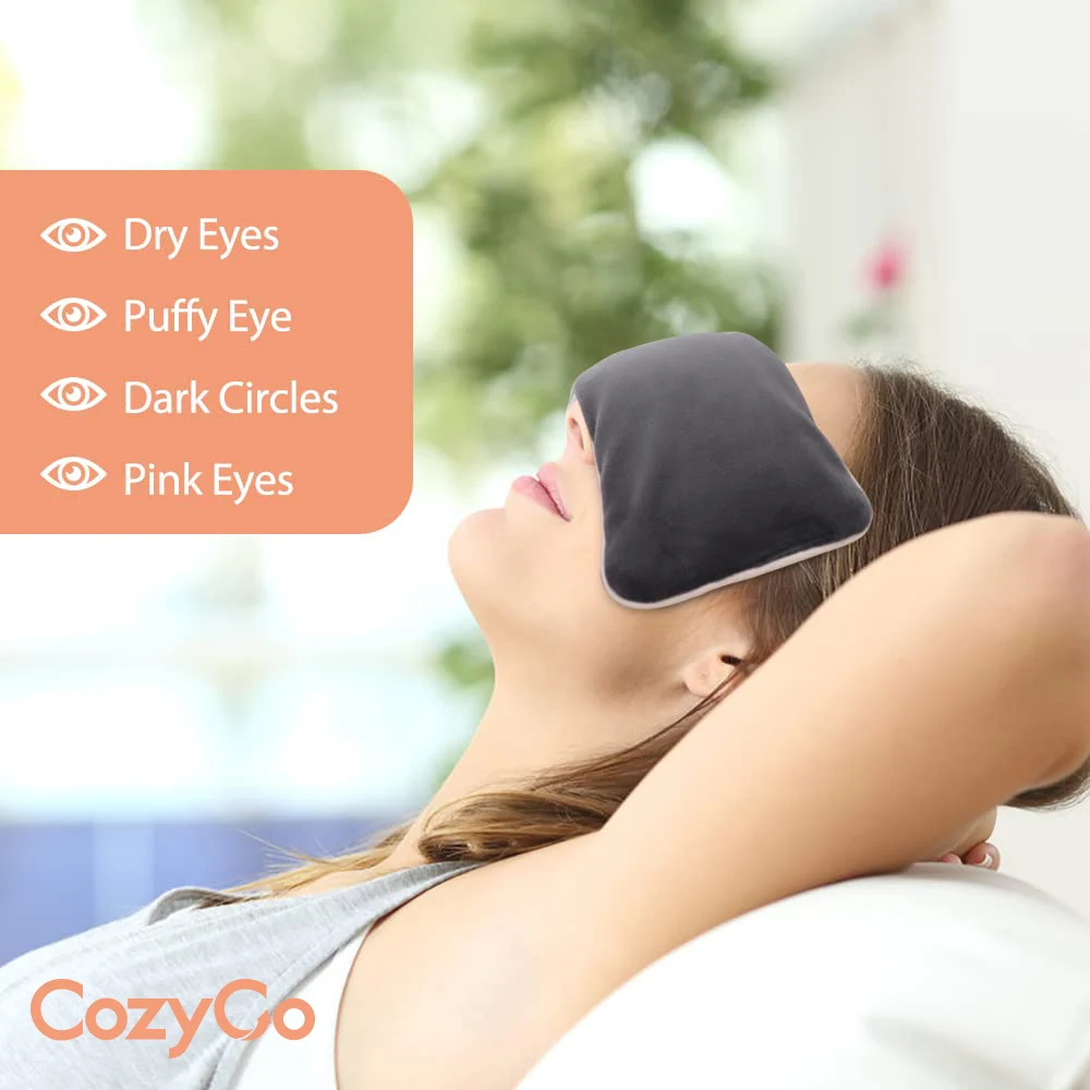 عبوات العلاج الساخن العلاجية المرجحة من CozyGo، غطاء قابل للغسل بالحرارة الرطبة في الميكروويف للاسترخاء