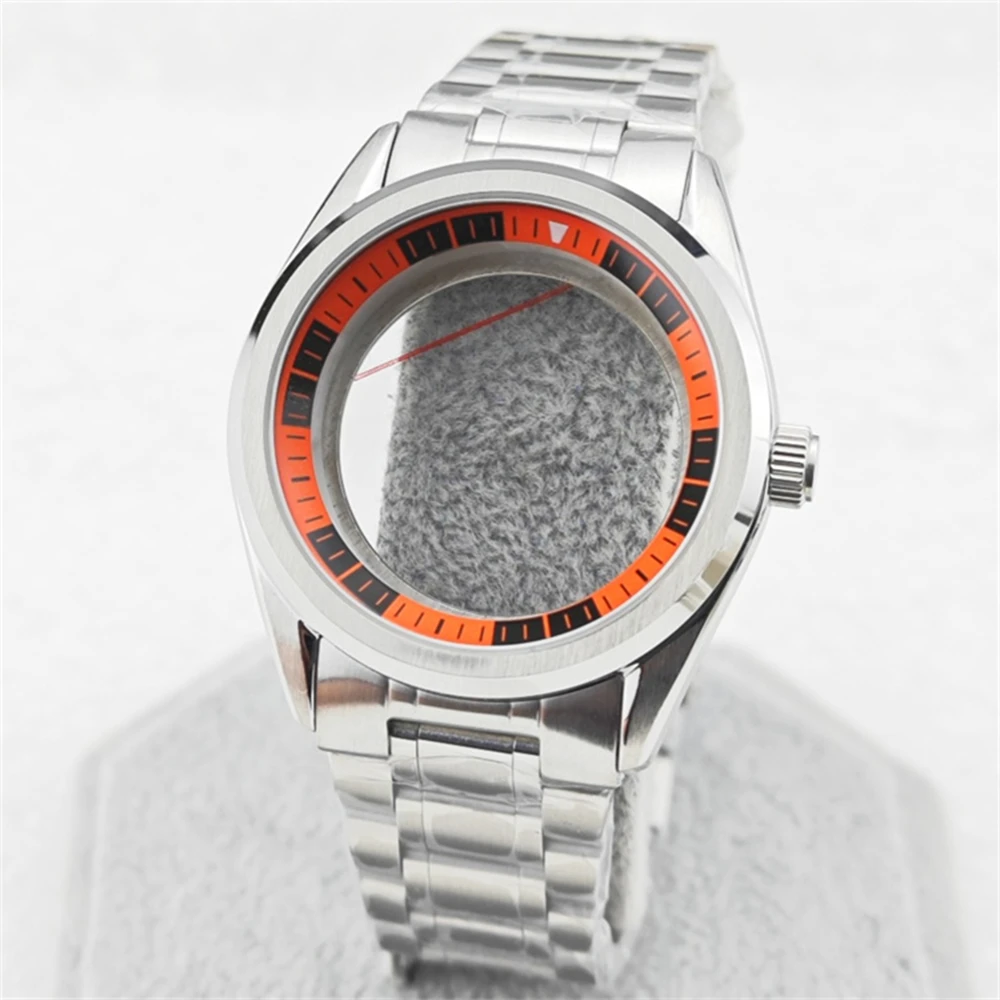 

39.5MM Watch Case Stainless Steel Watch Case Bracelet Set for NH38 NH35 NH36 NH34 4R35 6R35 4R36 6R36 Movement