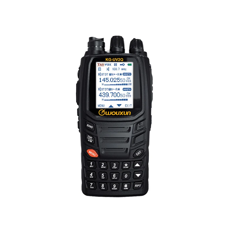 Wouxun KG UV2Q Two Way Radio 3200mAh 8W Long Range 7 Bands Air Band Receiver Repeater Classic Circuit Walkie Talkie Interphone