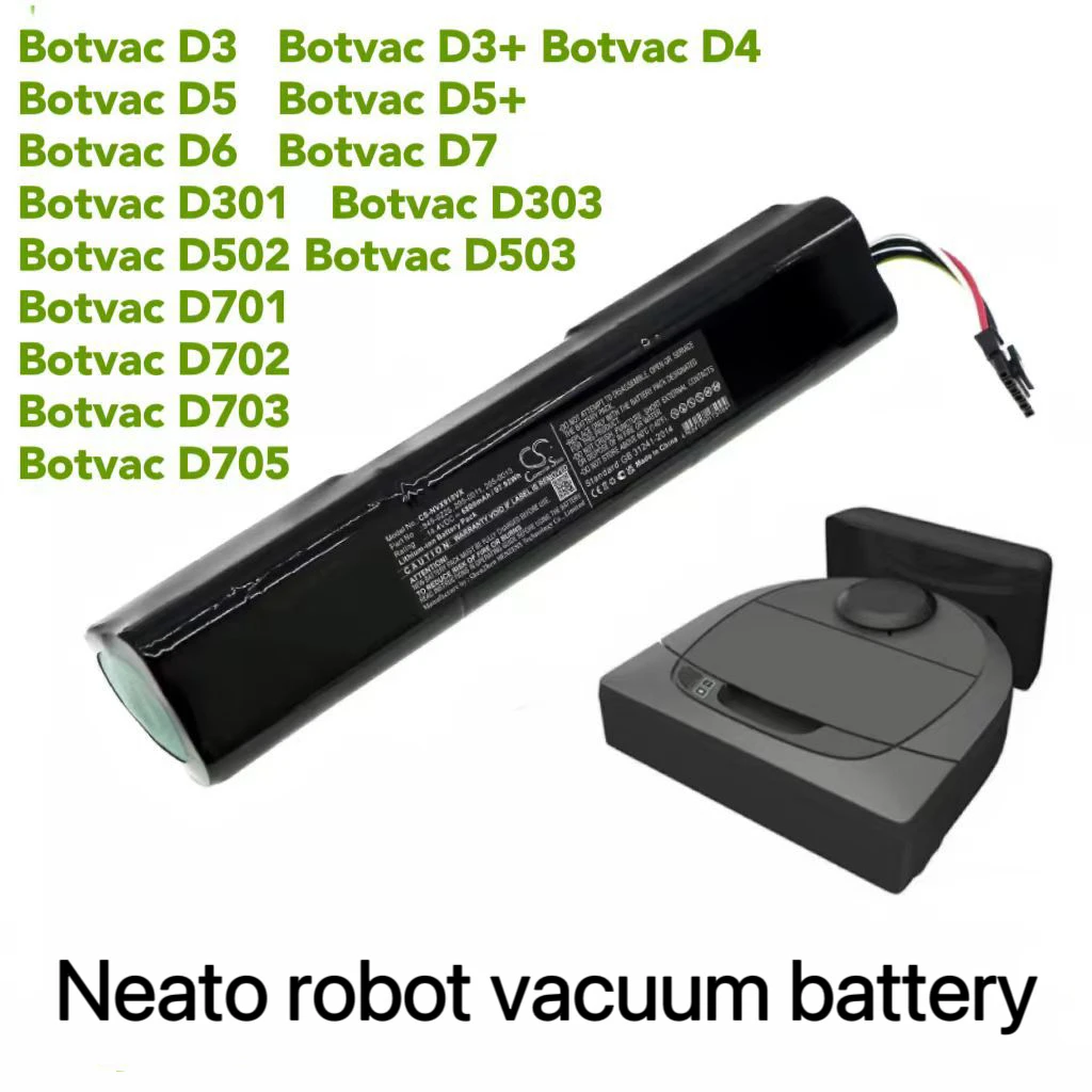 Suitable for Neato Botvac ConnectedD7, D6, D5, D5+, D4, D3, D301 Series Robot Vacuum Cleaner Battery 205-0011