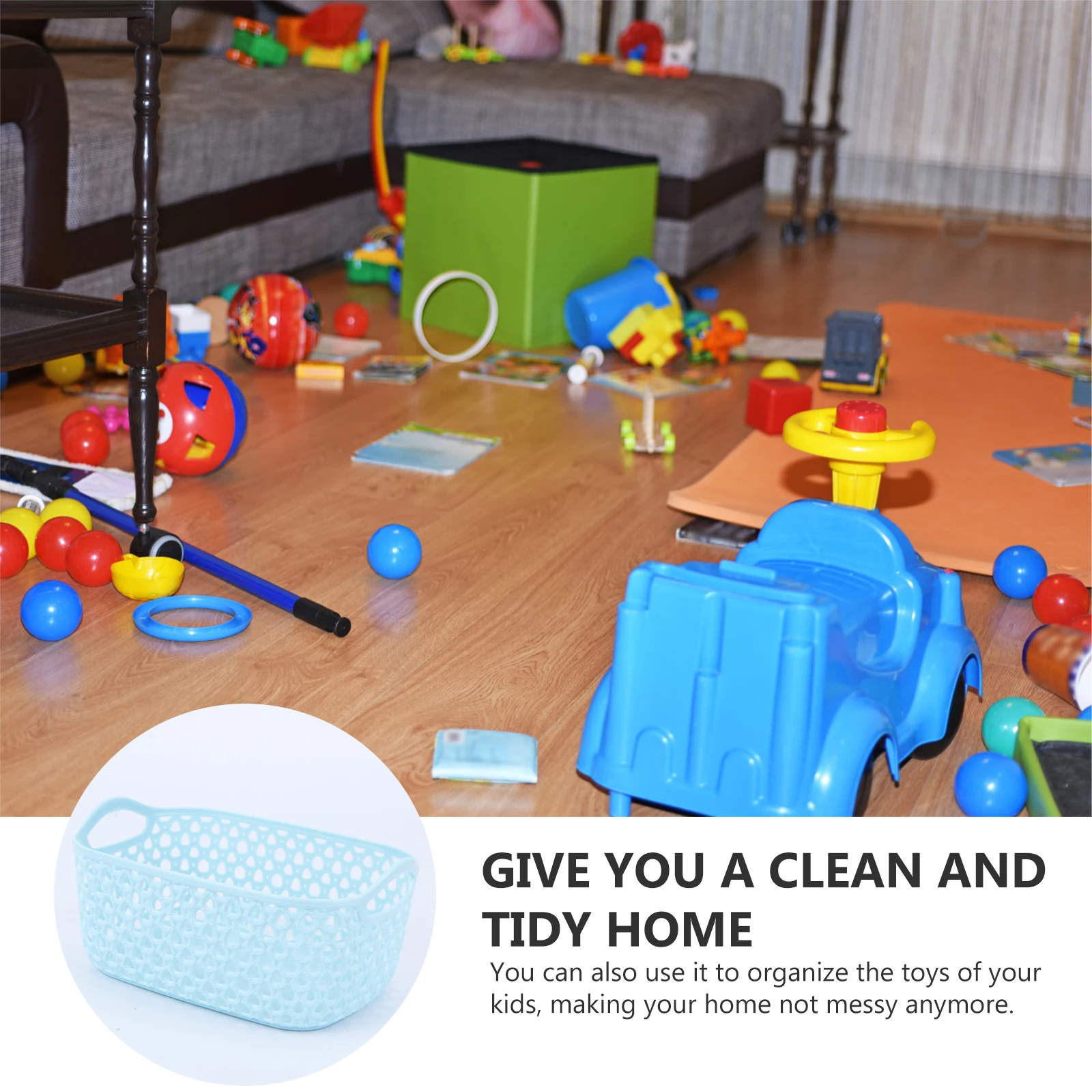 

5PCS Plastic Storage Baskets Desktop ganizer Sundries Container Kitchen Bedroom Bathroom Resin Bins High Grade