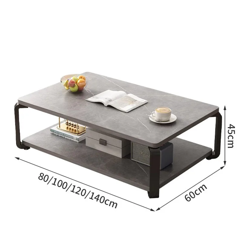 Chinese Style Coffee Tables Living Room Simple Light Luxury Square Coffee Tables Minimalist Modern Couchtisch Home Furniture